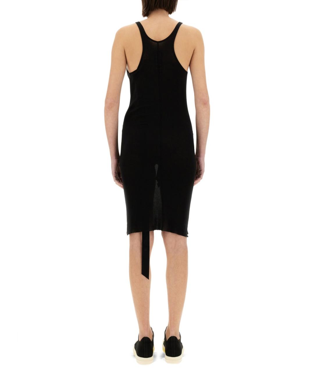 RICK OWENS DRKSHDW Черное хлопковое повседневное платье, фото 4