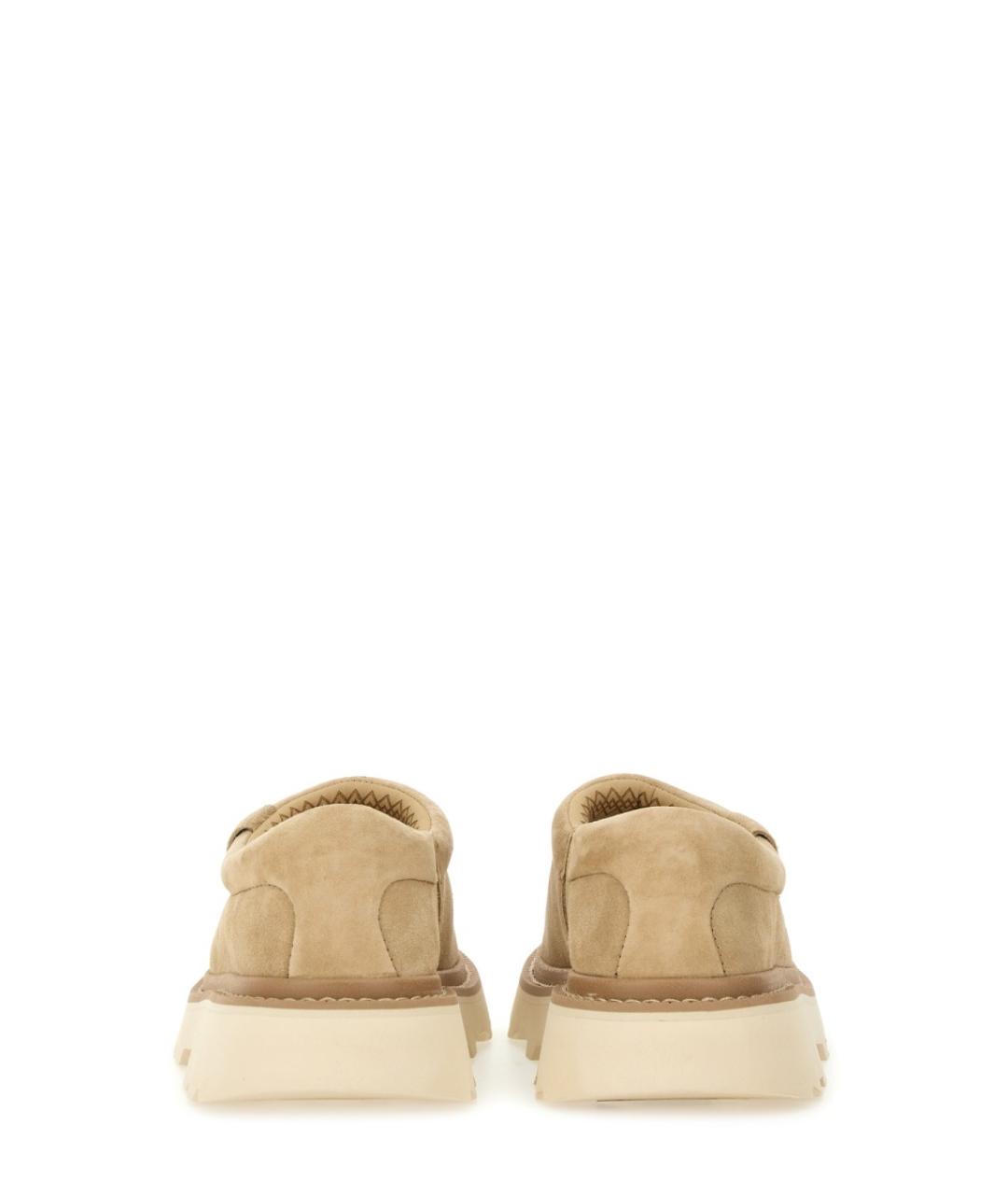 UGG AUSTRALIA Бежевые замшевые низкие ботинки, фото 4