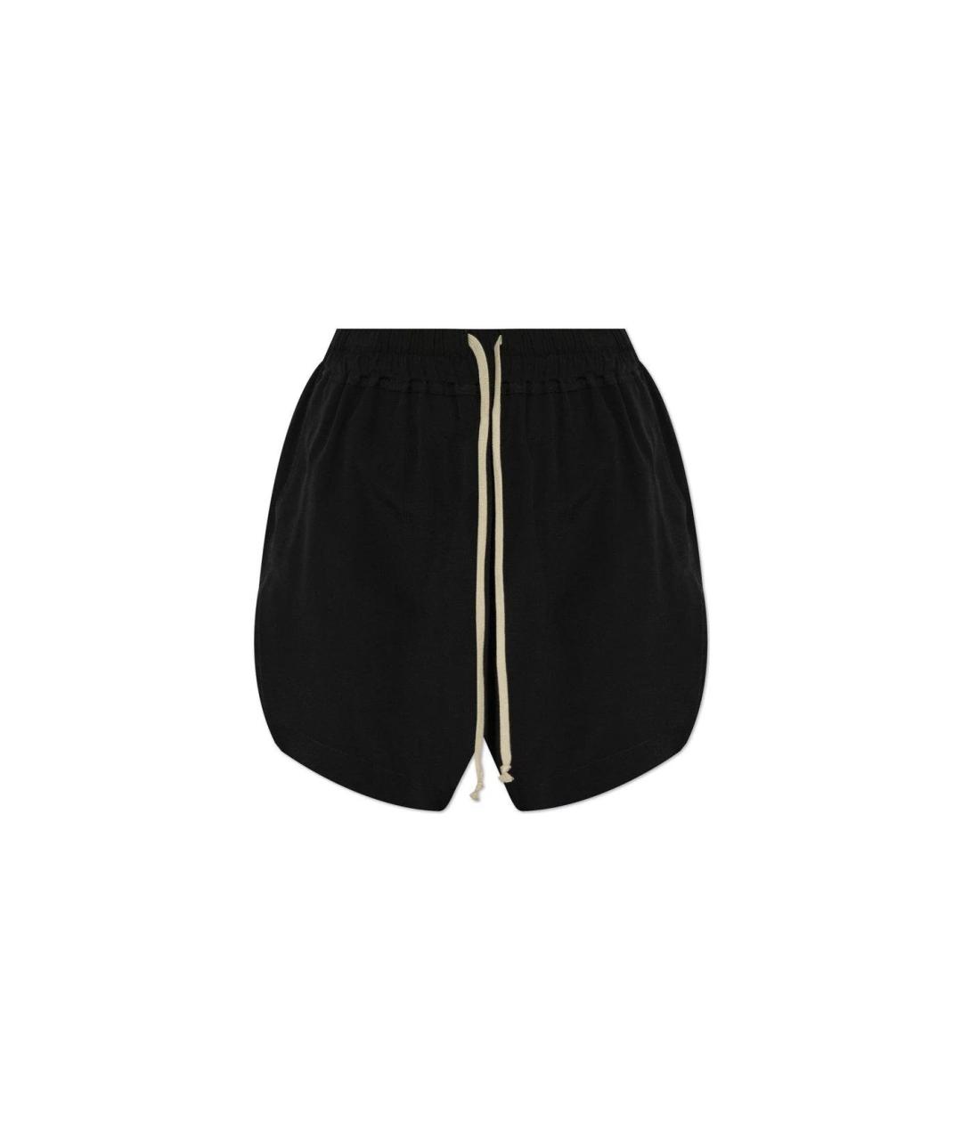 RICK OWENS Черные ацетатные шорты, фото 1