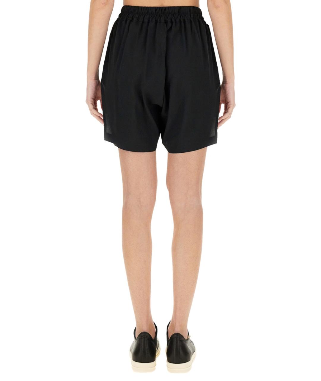 RICK OWENS Черные ацетатные шорты, фото 4