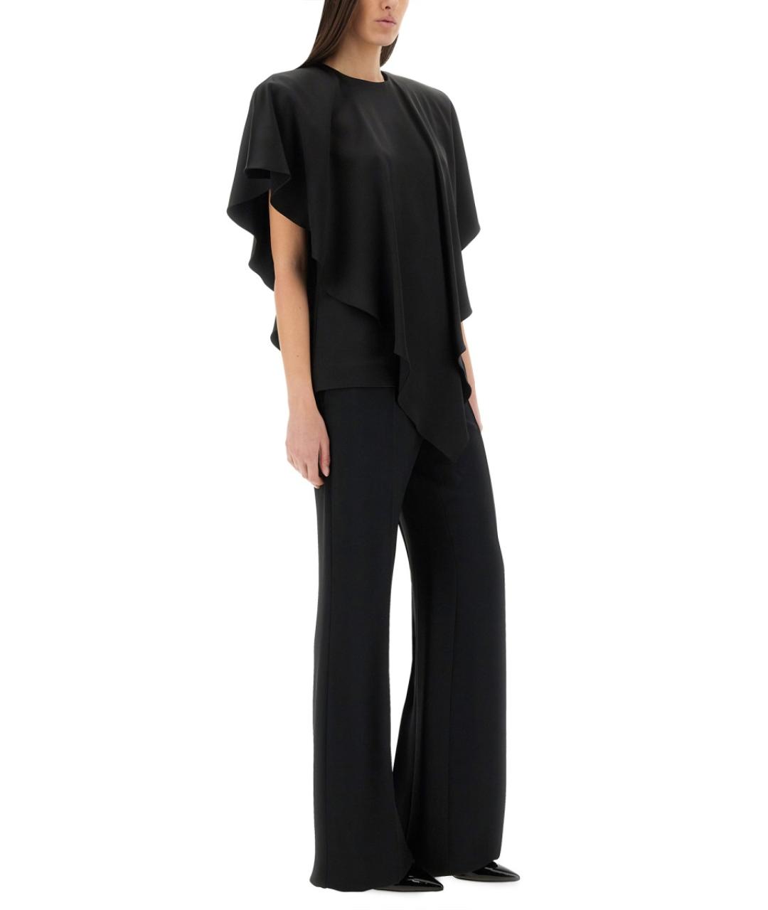 STELLA MCCARTNEY Черная ацетатная блузы, фото 2