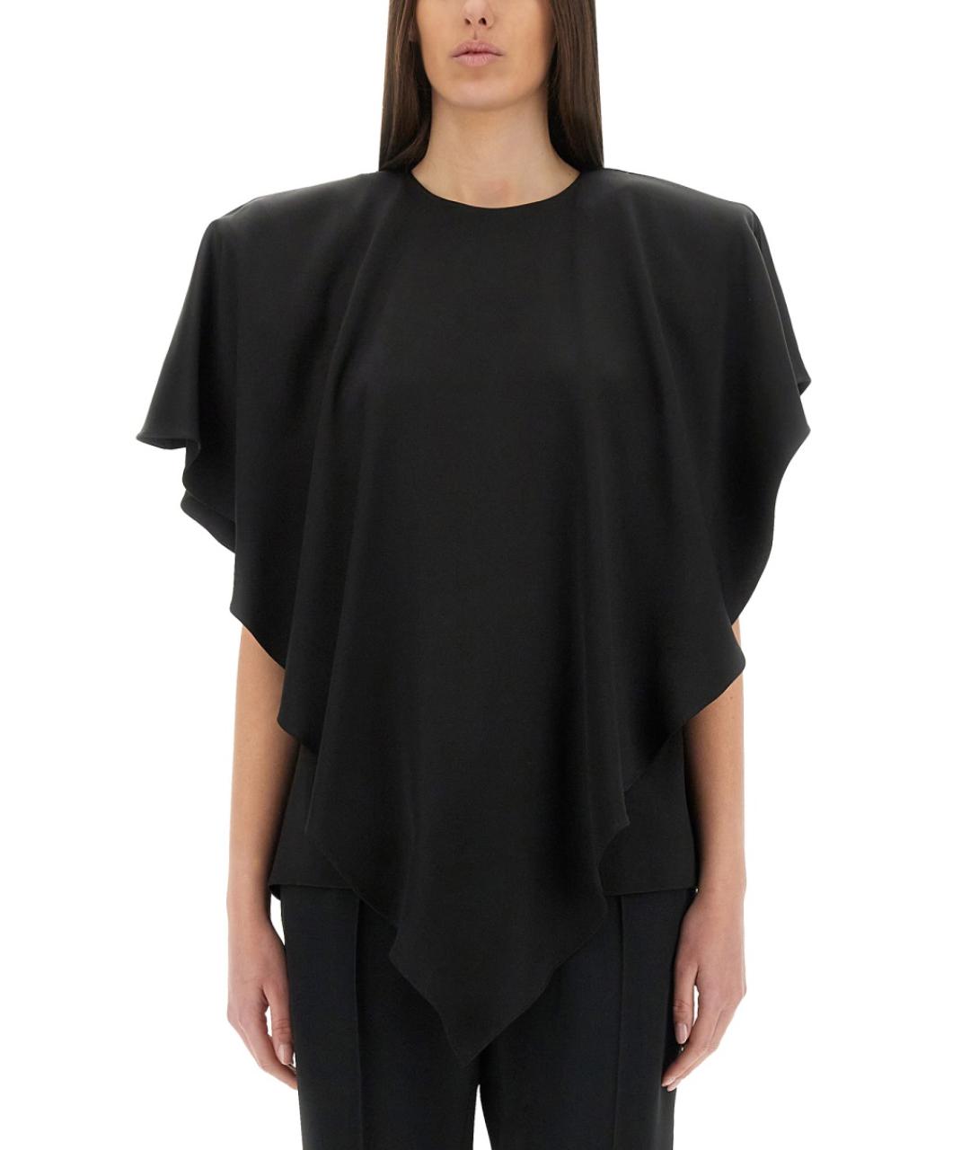 STELLA MCCARTNEY Черная ацетатная блузы, фото 5