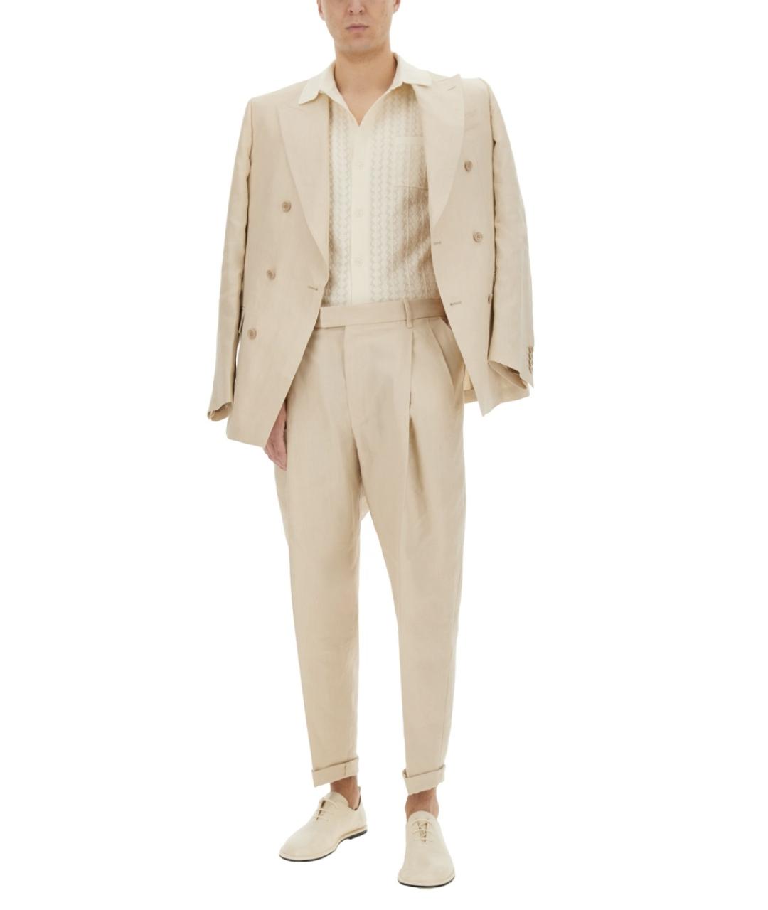 DOLCE&GABBANA Белая хлопковая кэжуал рубашка, фото 3