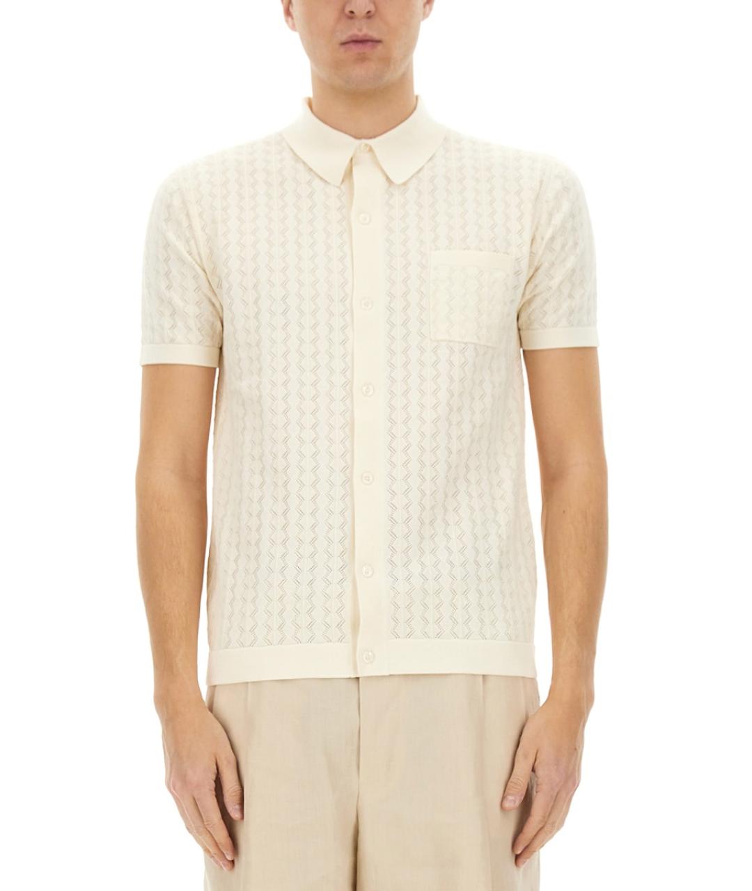 DOLCE&GABBANA Белая хлопковая кэжуал рубашка, фото 2