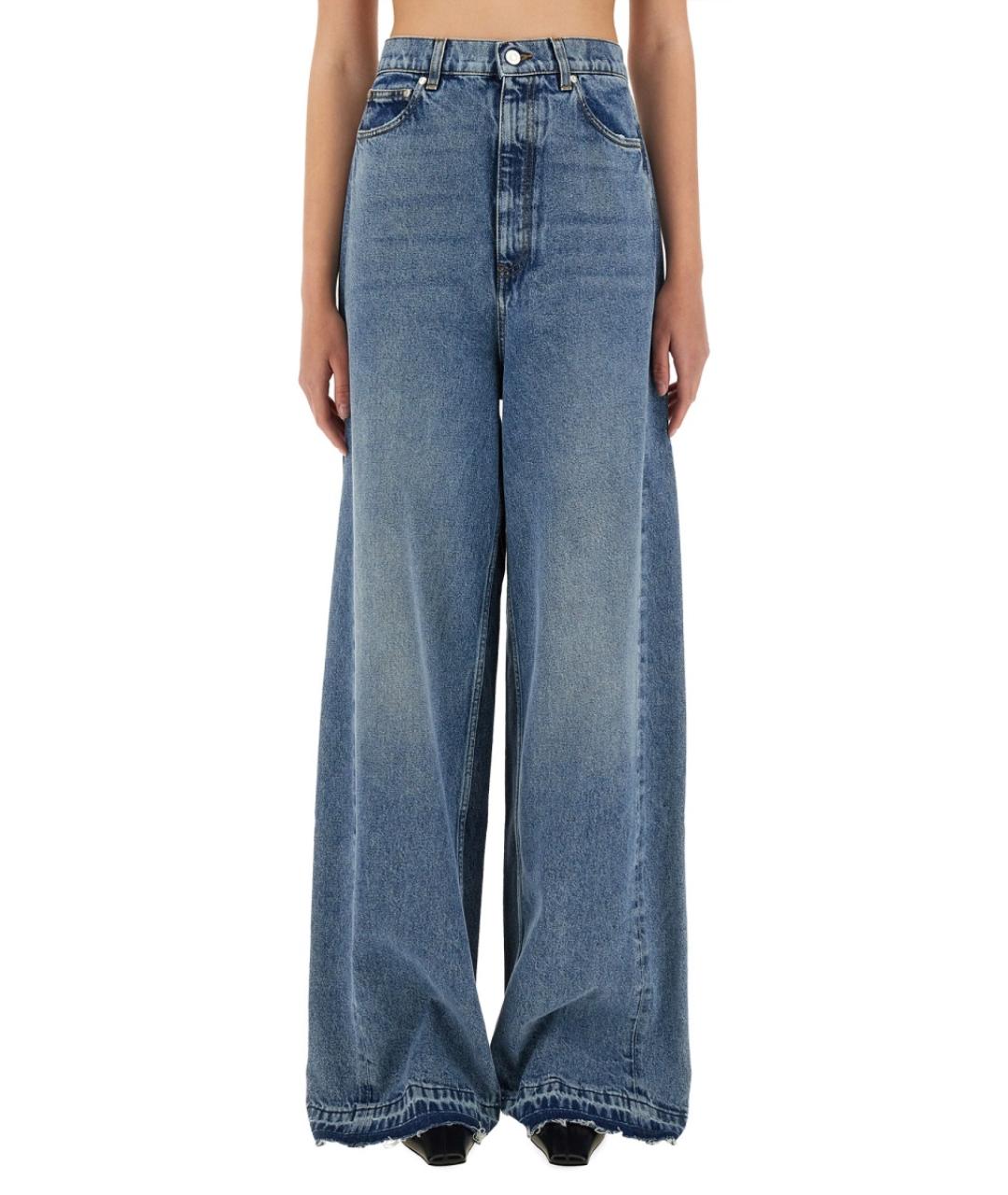 STELLA MCCARTNEY Синие хлопковые прямые джинсы, фото 2