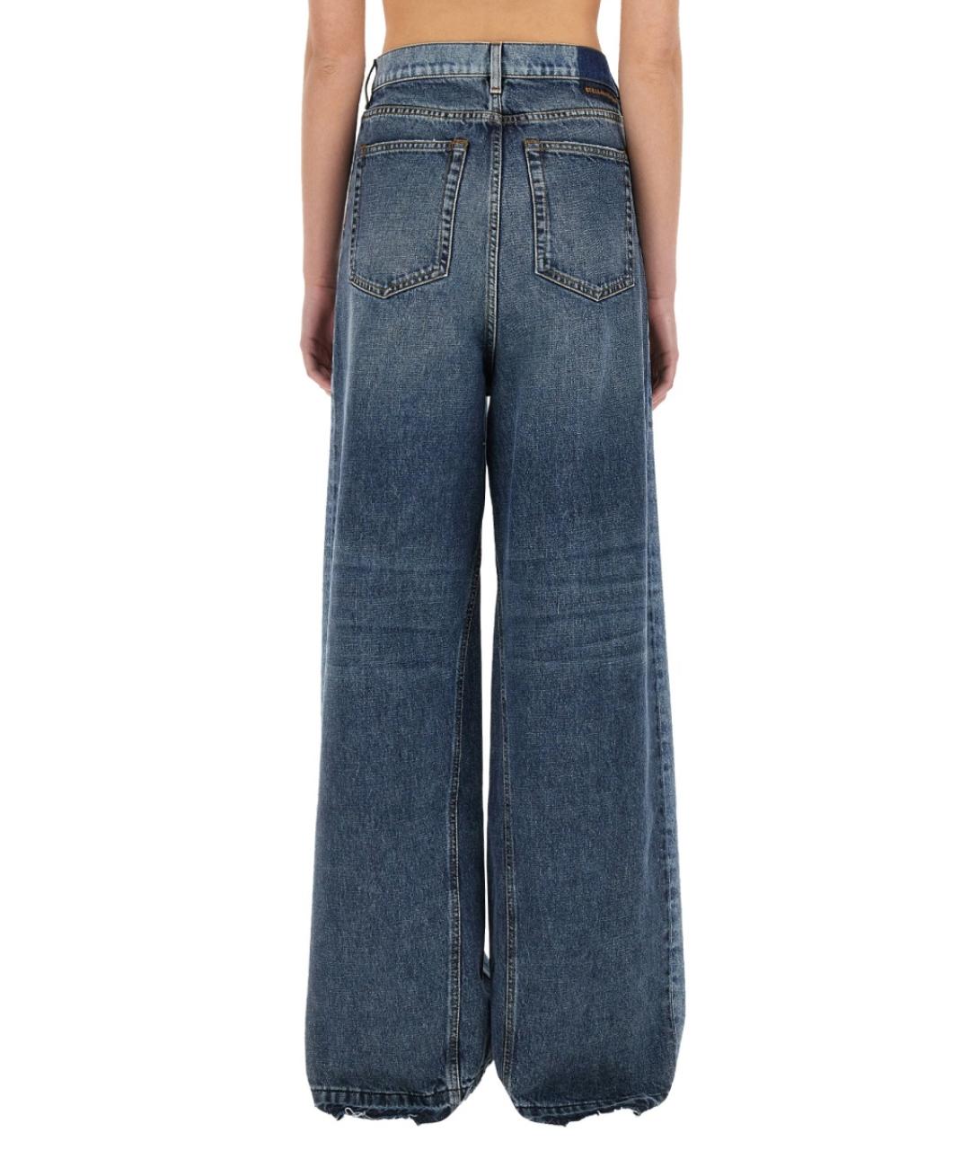 STELLA MCCARTNEY Синие хлопковые прямые джинсы, фото 4
