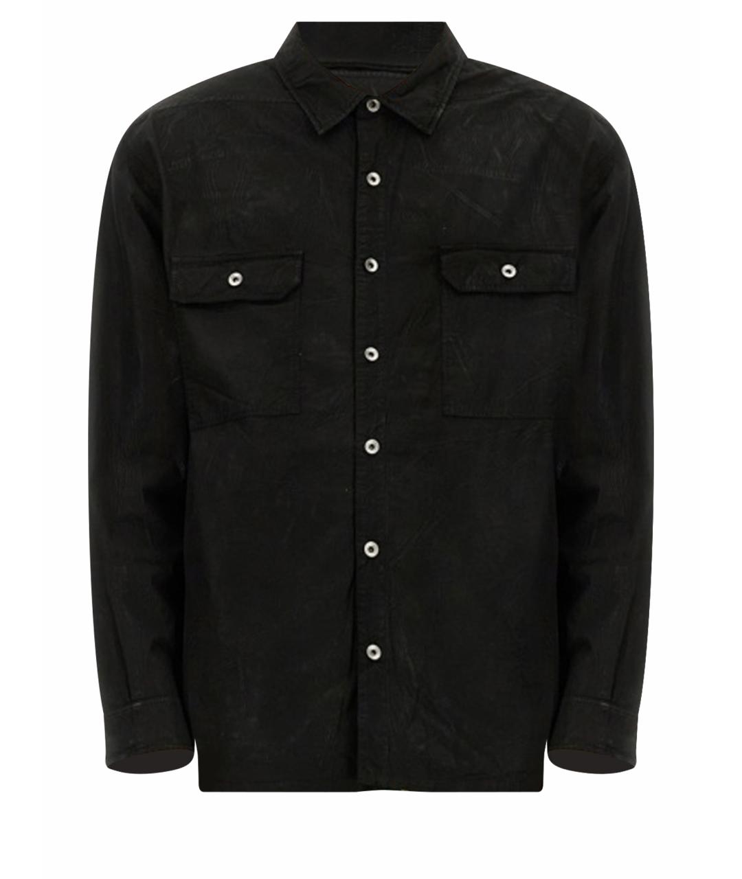 RICK OWENS DRKSHDW Черная хлопковая кэжуал рубашка, фото 1