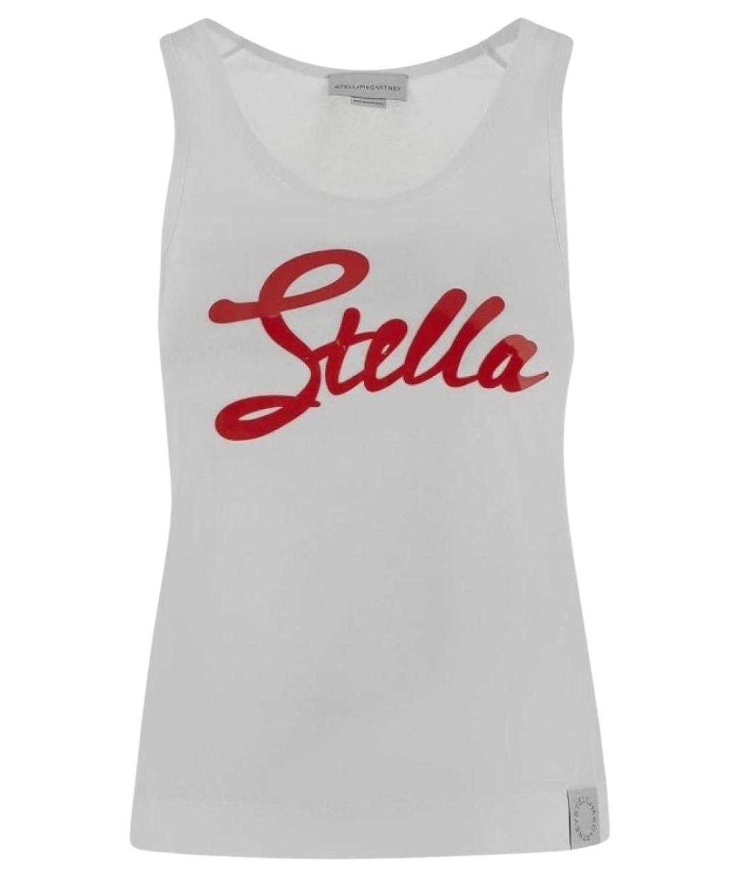 STELLA MCCARTNEY Белая хлопковая майка, фото 1