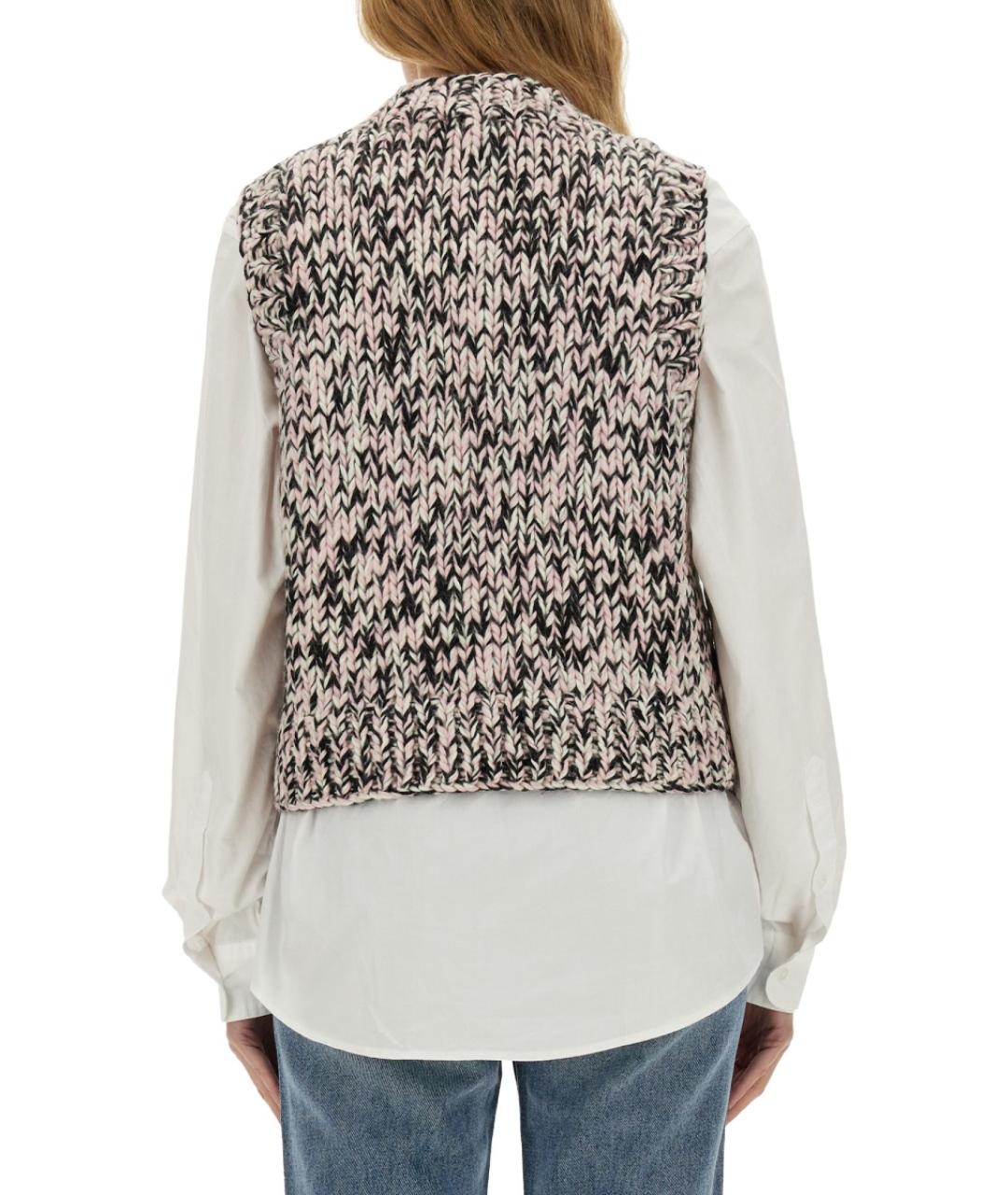 GANNI Мульти шерстяной жилет, фото 4