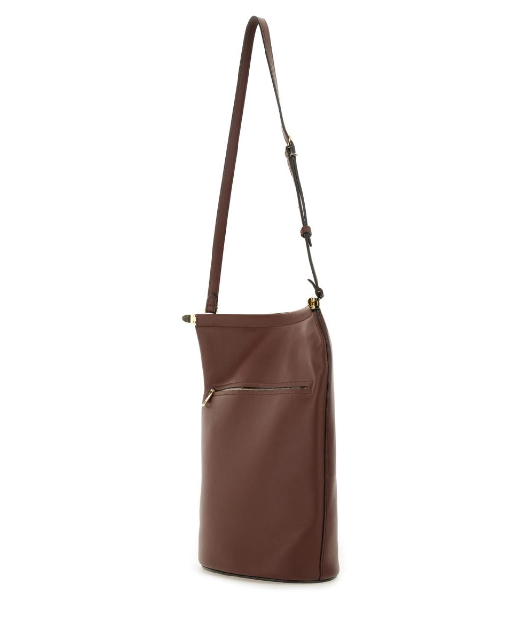 TOD'S Коричневая кожаная сумка через плечо, фото 4