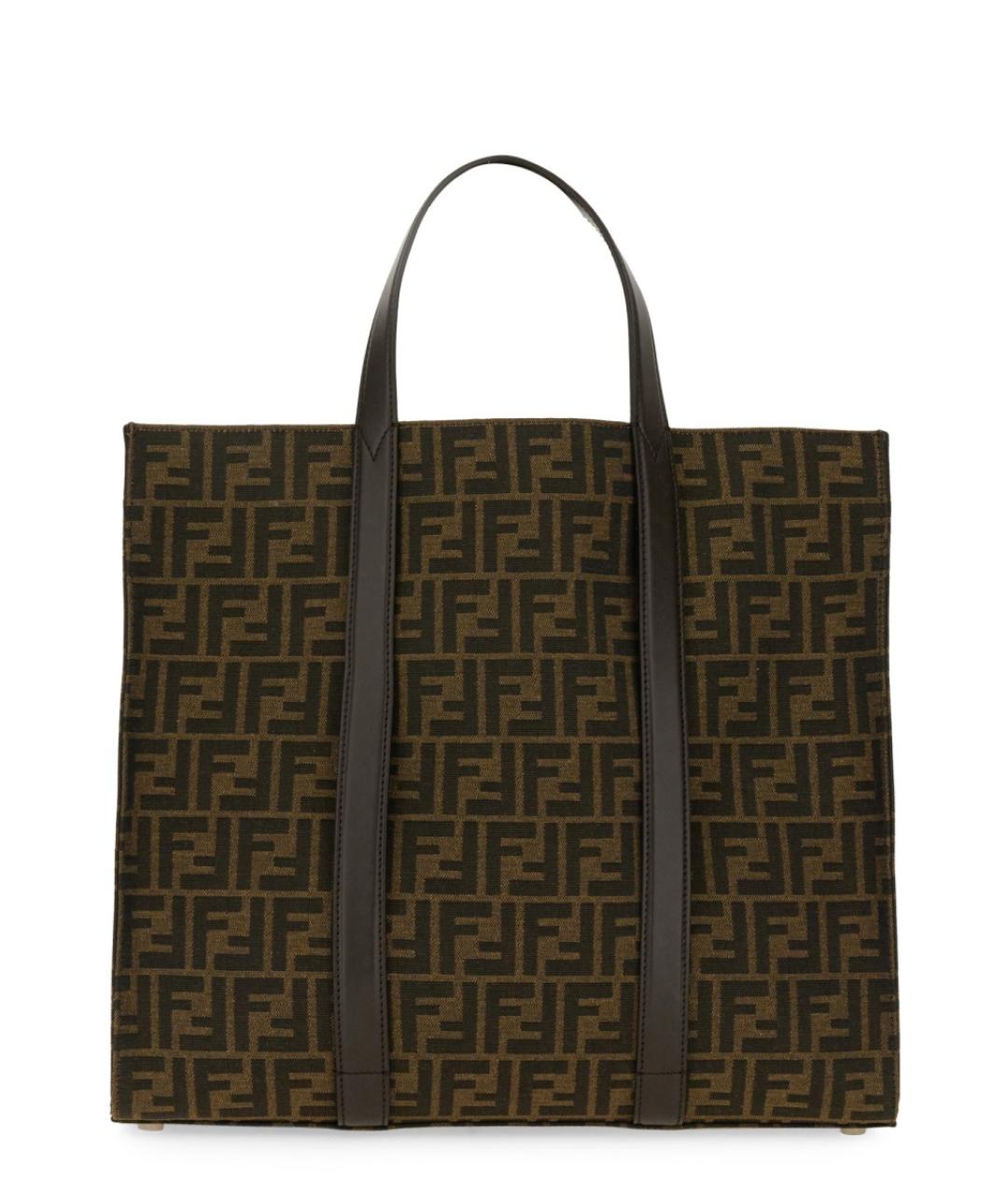 FENDI Коричневая сумка тоут, фото 3