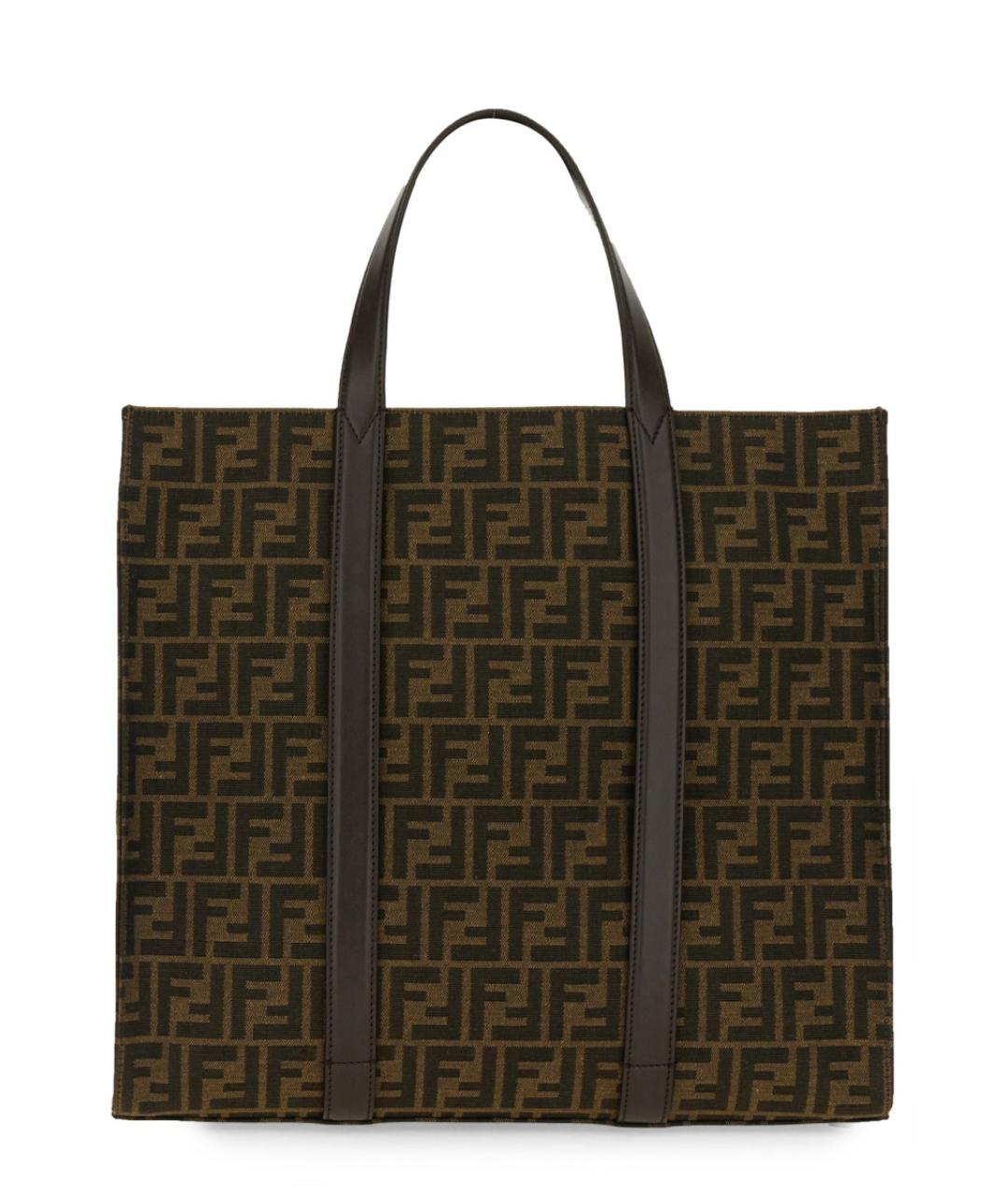 FENDI Коричневая сумка тоут, фото 1
