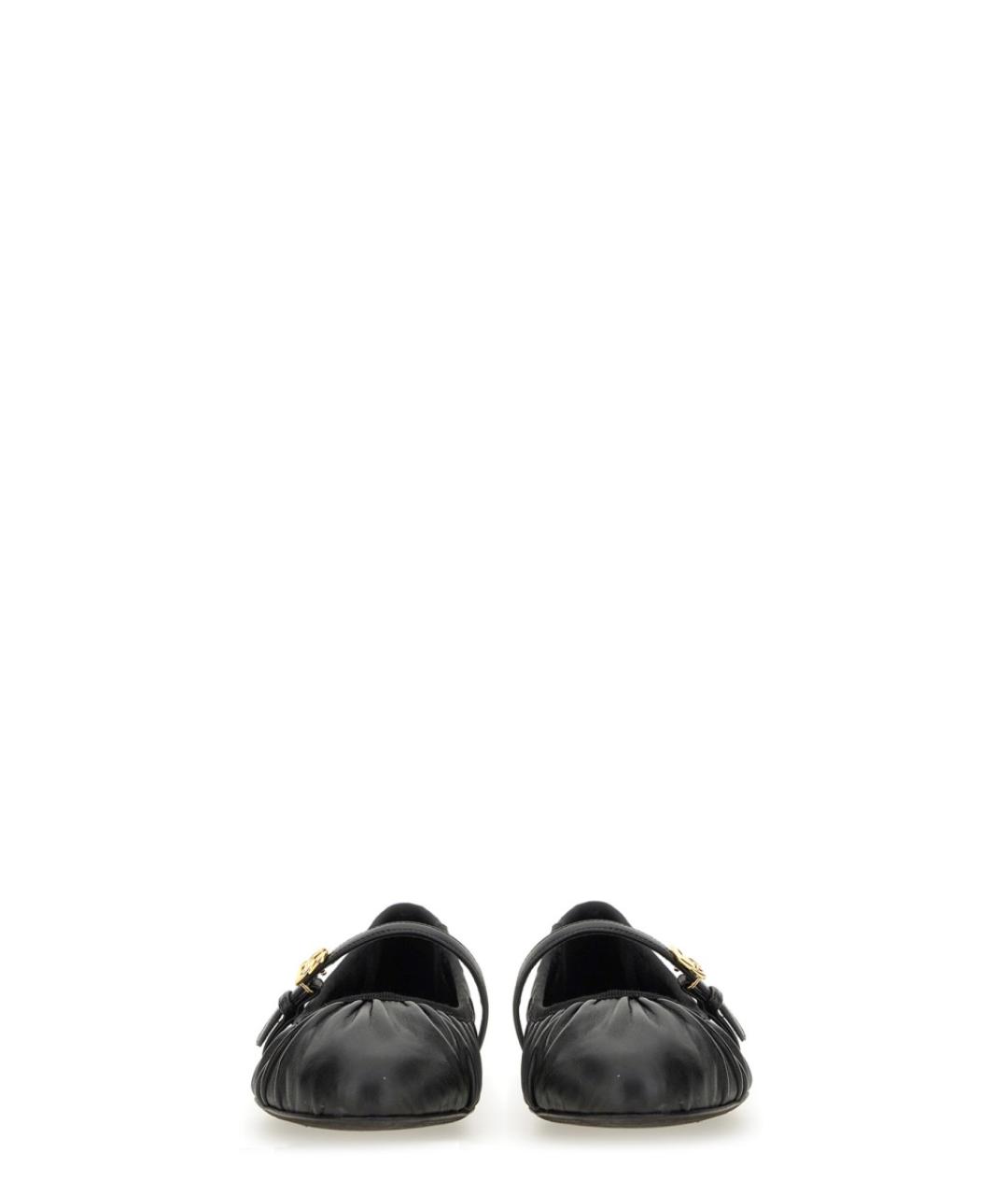DOLCE&GABBANA Черные кожаные балетки, фото 5