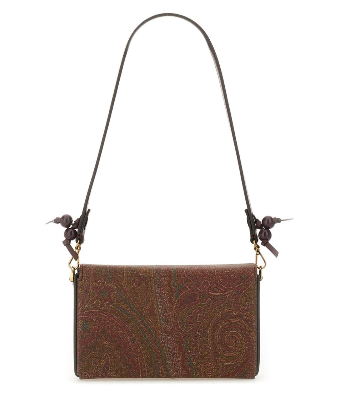 ETRO Коричневая кожаная сумка через плечо, фото 1