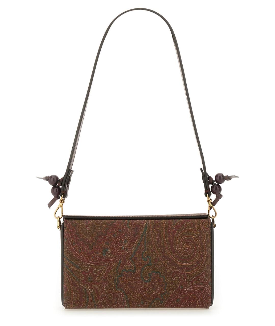 ETRO Коричневая кожаная сумка через плечо, фото 3