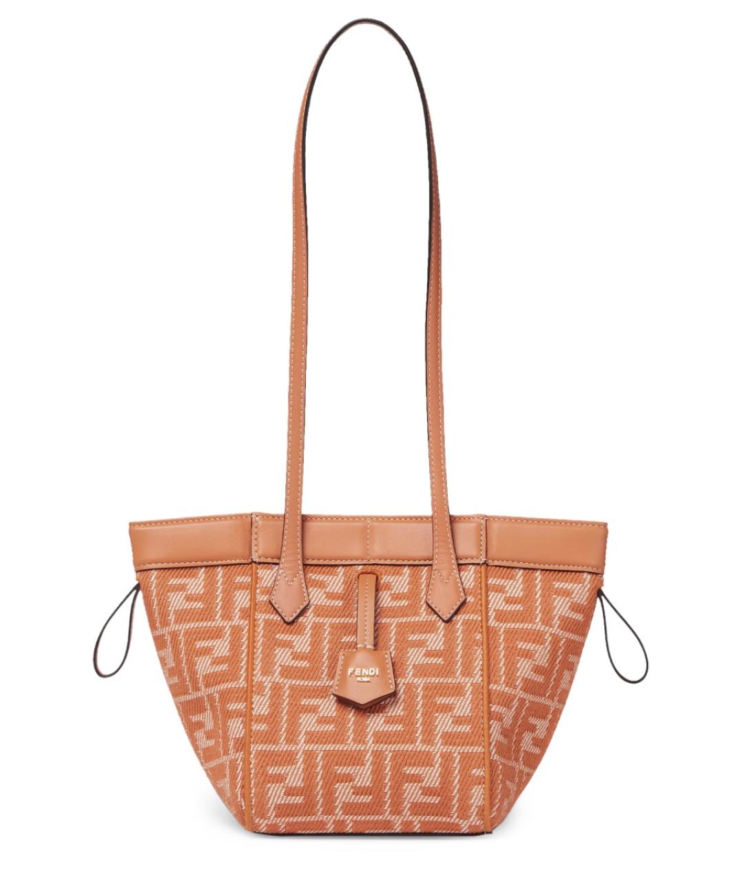 FENDI Оранжевая сумка через плечо, фото 4