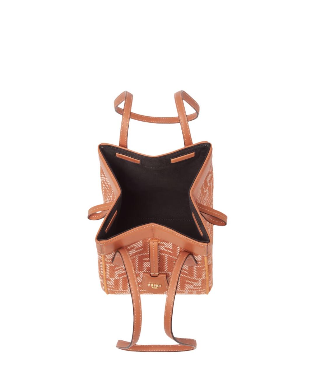 FENDI Оранжевая сумка через плечо, фото 3