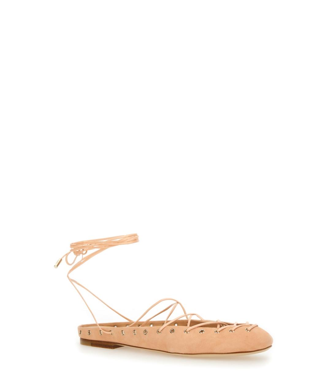 CHLOE Бежевые кожаные балетки, фото 3