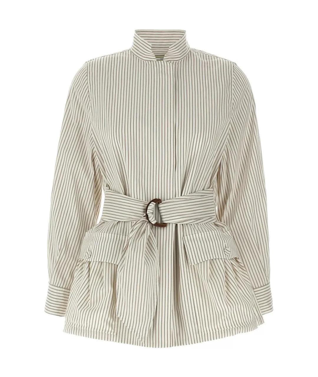 FENDI Бежевая хлопковая рубашка, фото 1