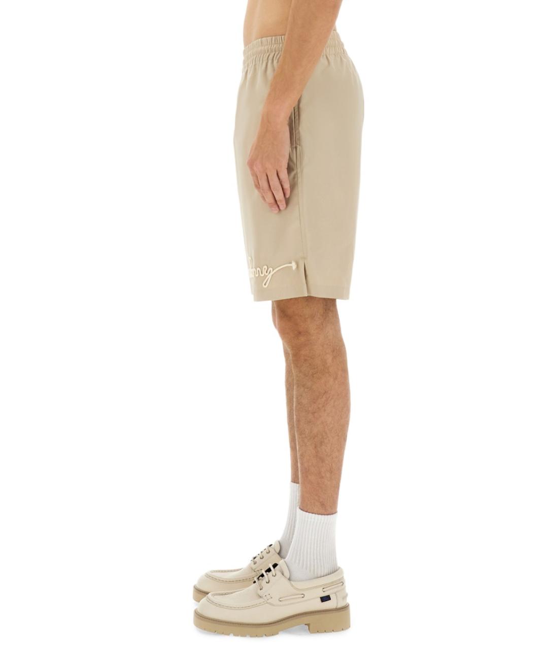 BURBERRY Бежевые хлопковые шорты, фото 5