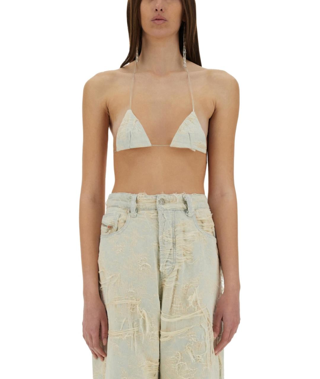 DIESEL Синяя хлопковая блузы, фото 2