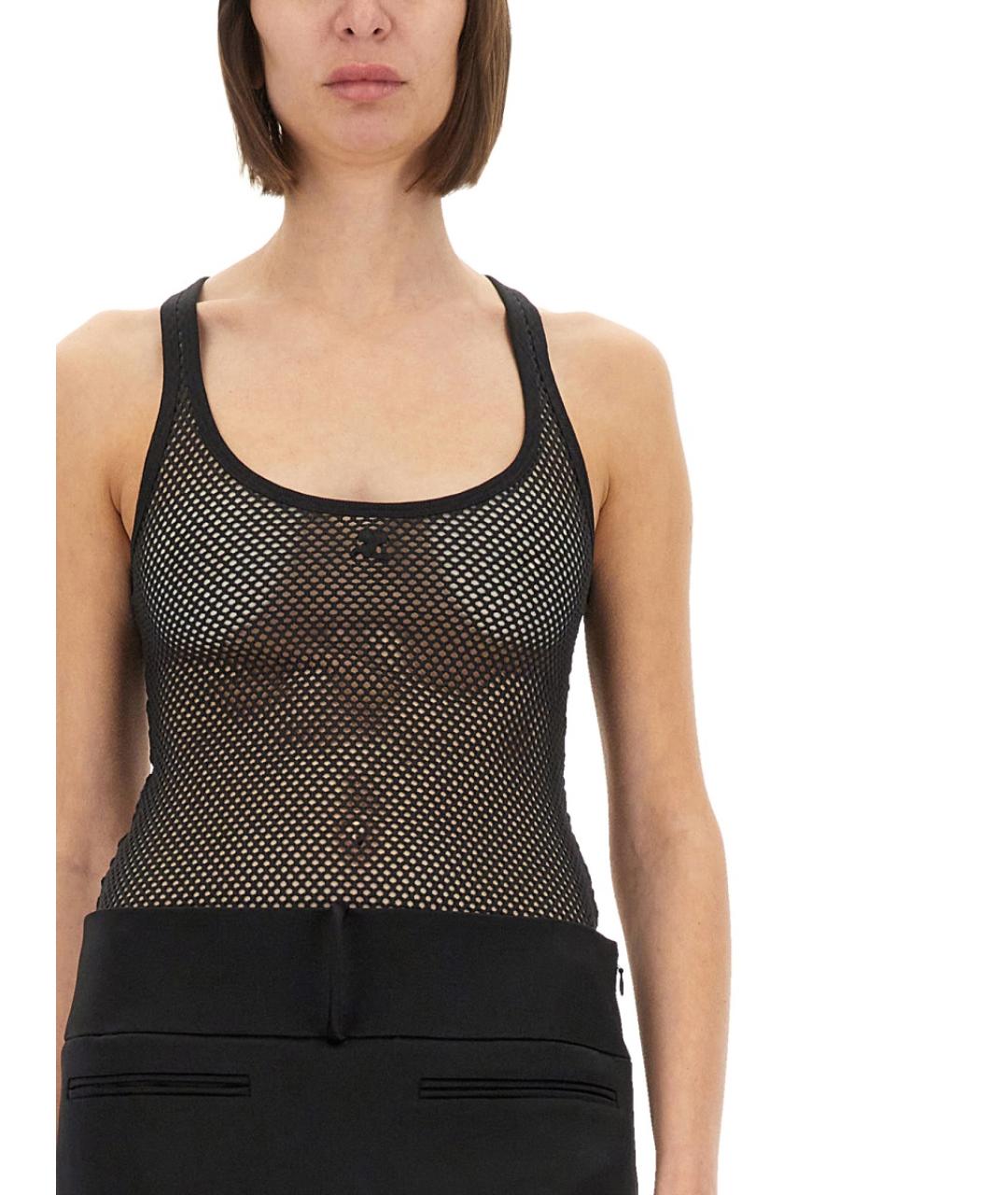 COURREGES Черная хлопковая блузы, фото 5