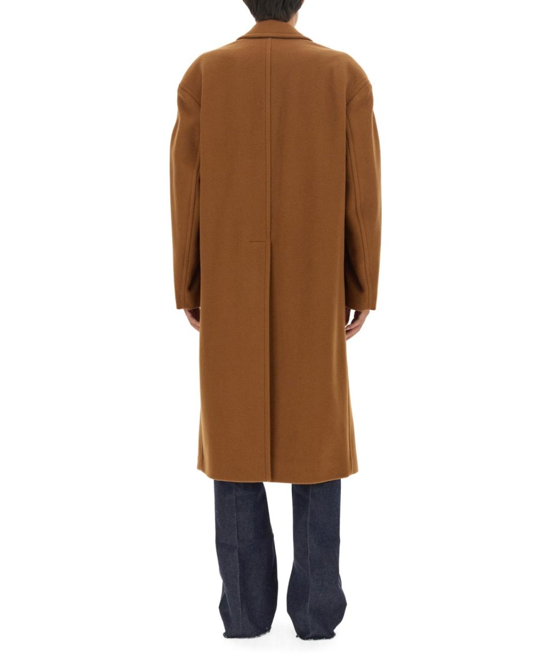 GUCCI Коричневый шерстяной тренч / плащ, фото 4