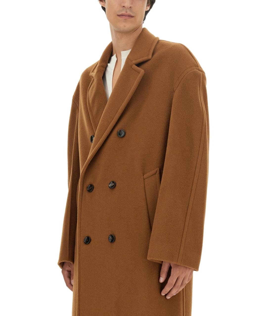 GUCCI Коричневый шерстяной тренч / плащ, фото 5