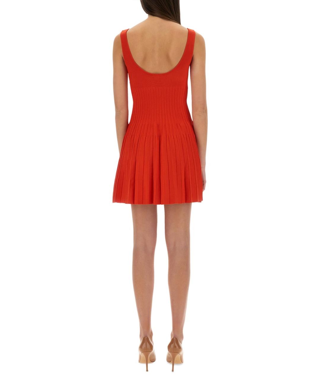 STAUD Красное вискозное повседневное платье, фото 4