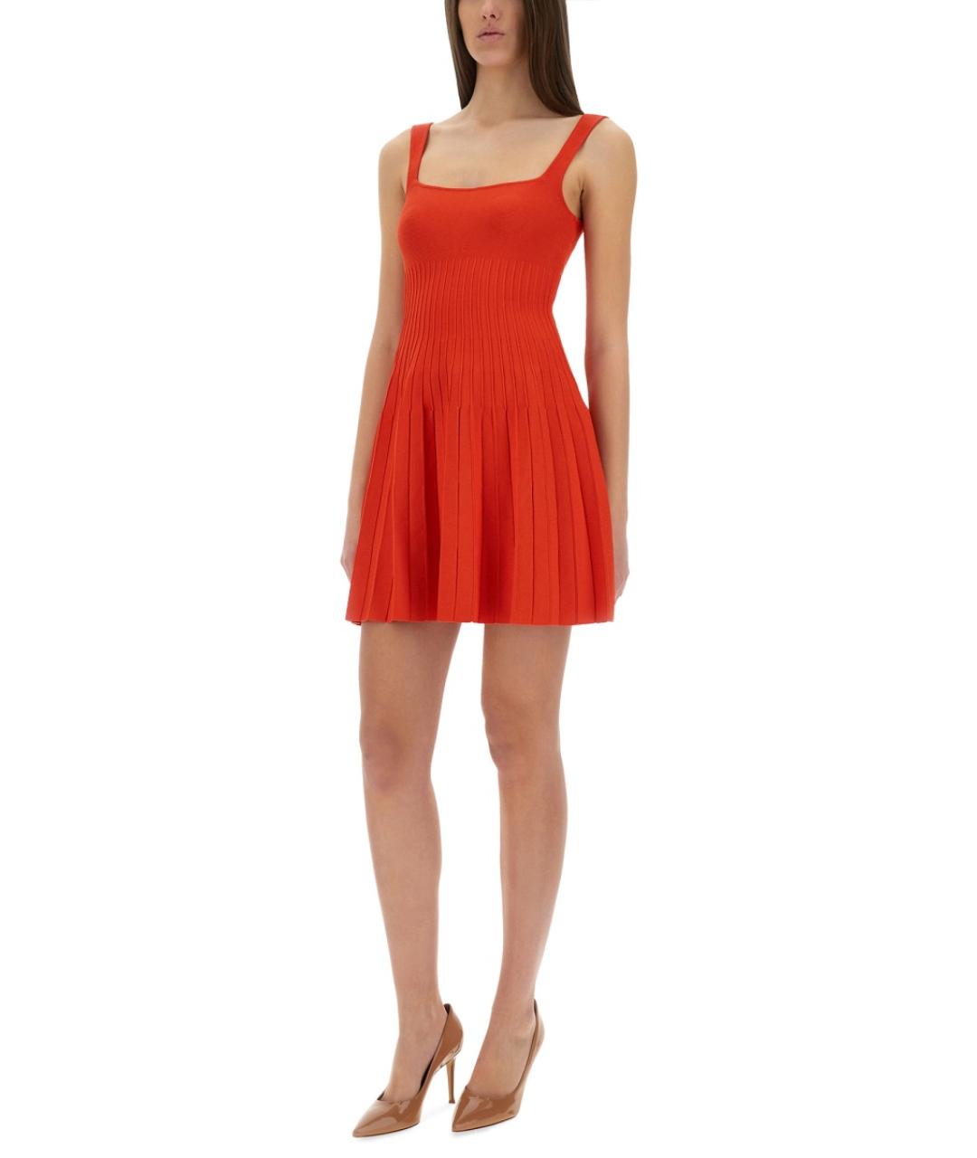 STAUD Красное вискозное повседневное платье, фото 5