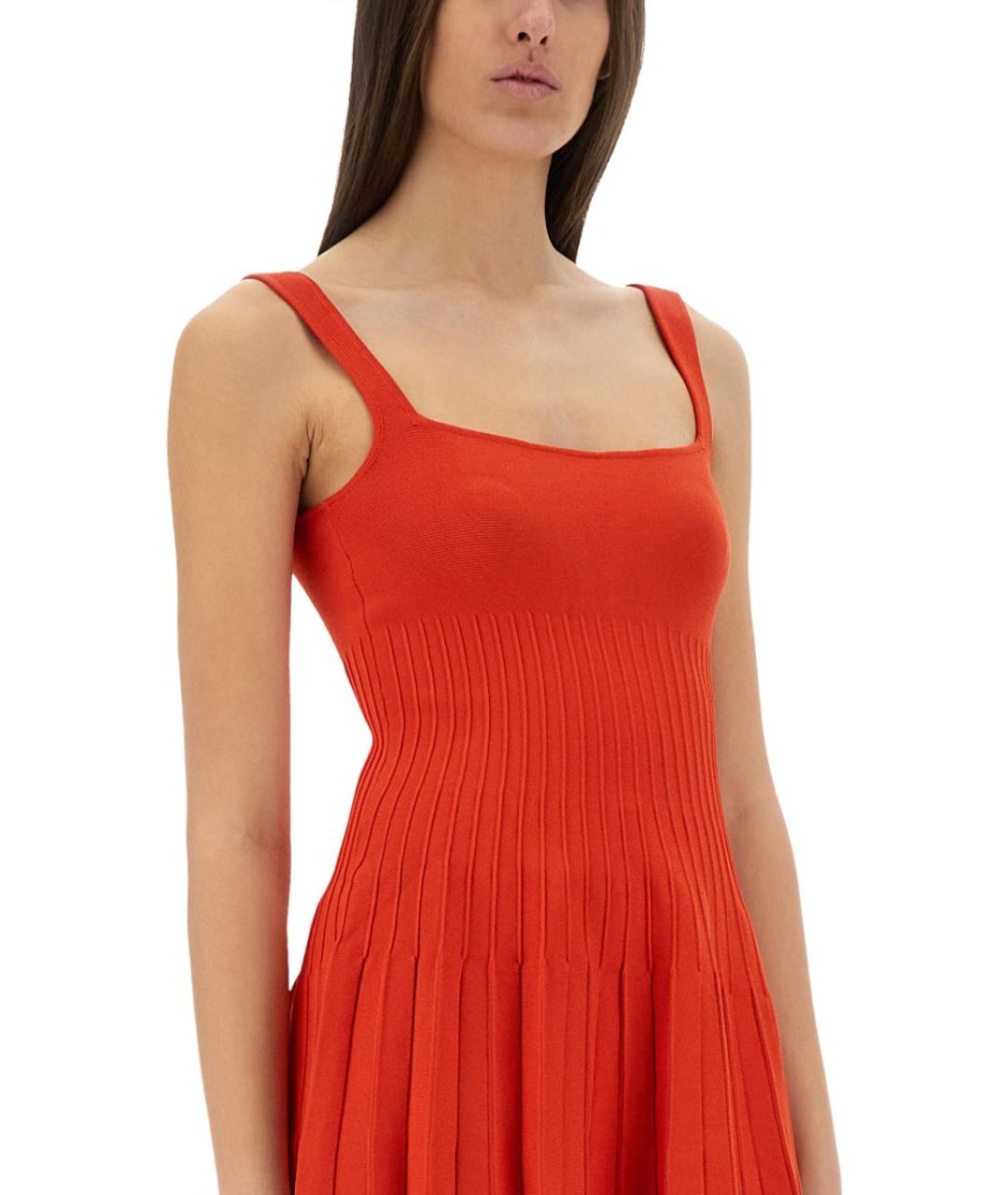 STAUD Красное вискозное повседневное платье, фото 3