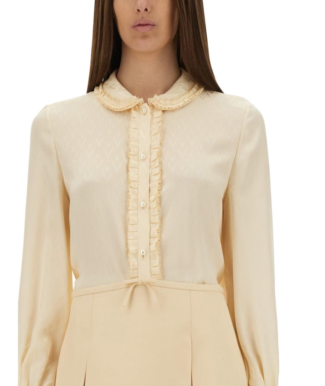 VALENTINO Белая шелковая рубашка, фото 5
