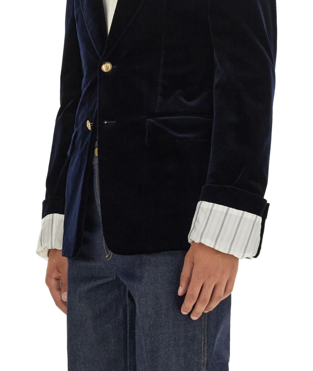 GUCCI Синий хлопковый пиджак, фото 5