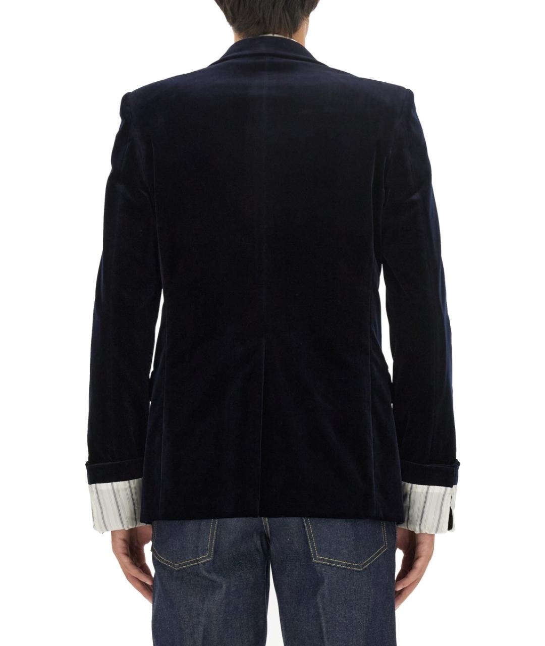 GUCCI Синий хлопковый пиджак, фото 4