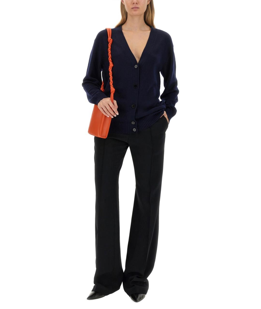 JIL SANDER Синий шерстяной джемпер / свитер, фото 3