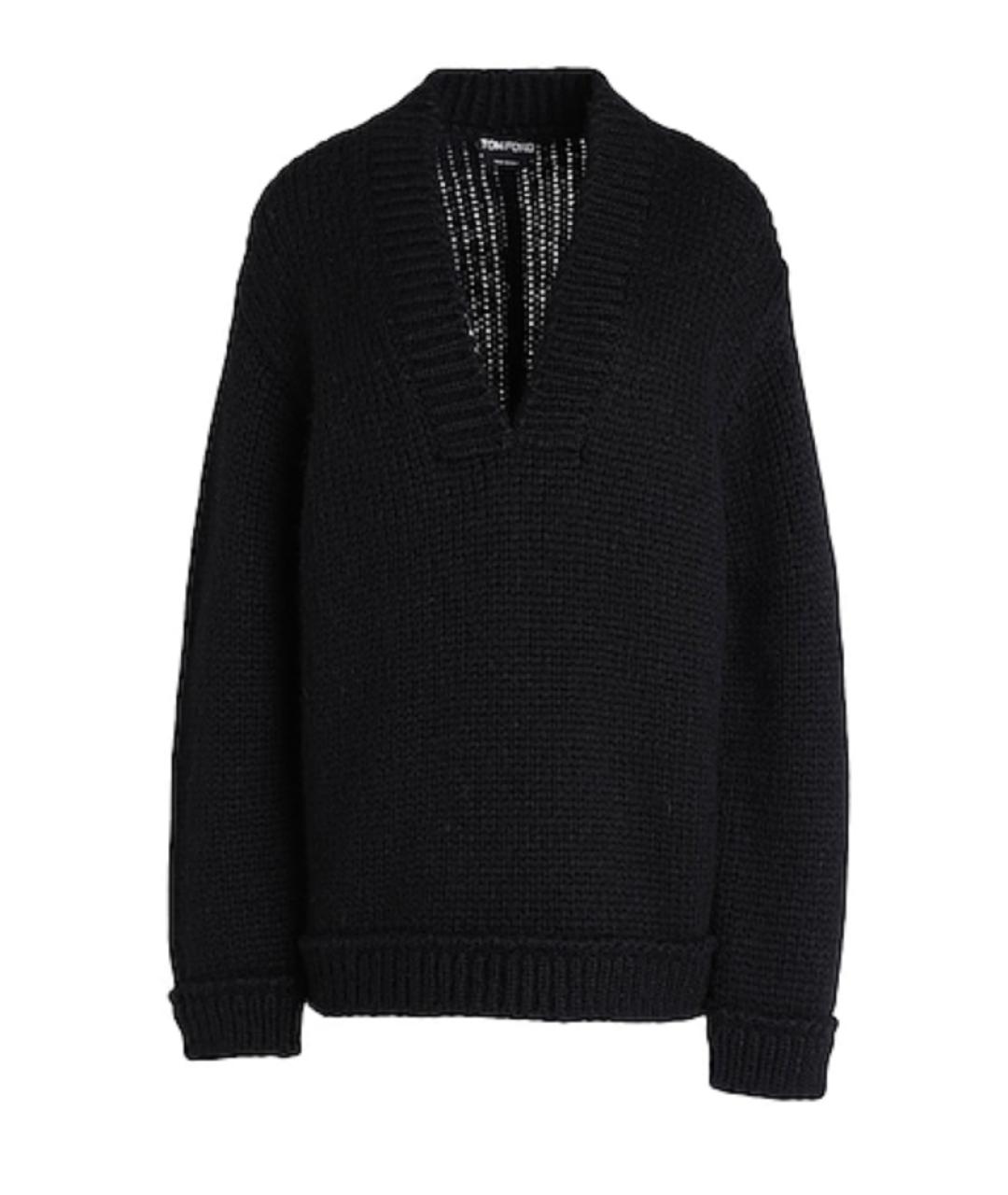 TOM FORD Черный шерстяной джемпер / свитер, фото 1