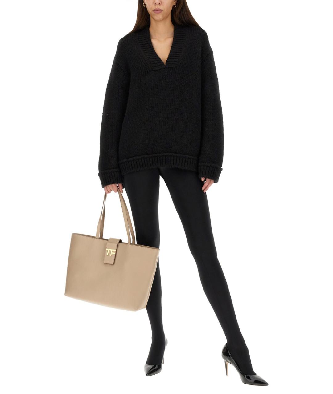 TOM FORD Черный шерстяной джемпер / свитер, фото 3