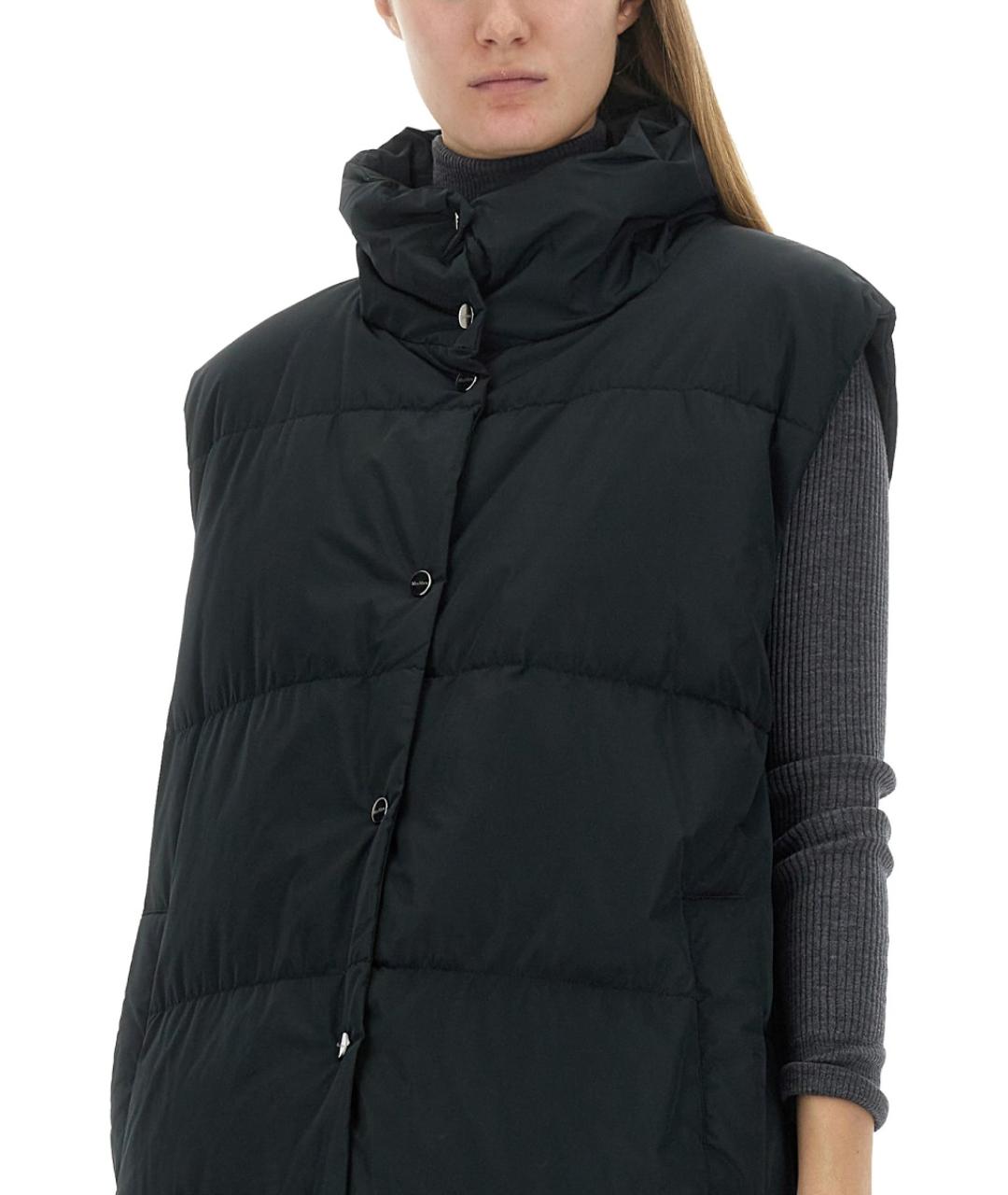 MAX MARA Черная полиэстеровая куртка, фото 3