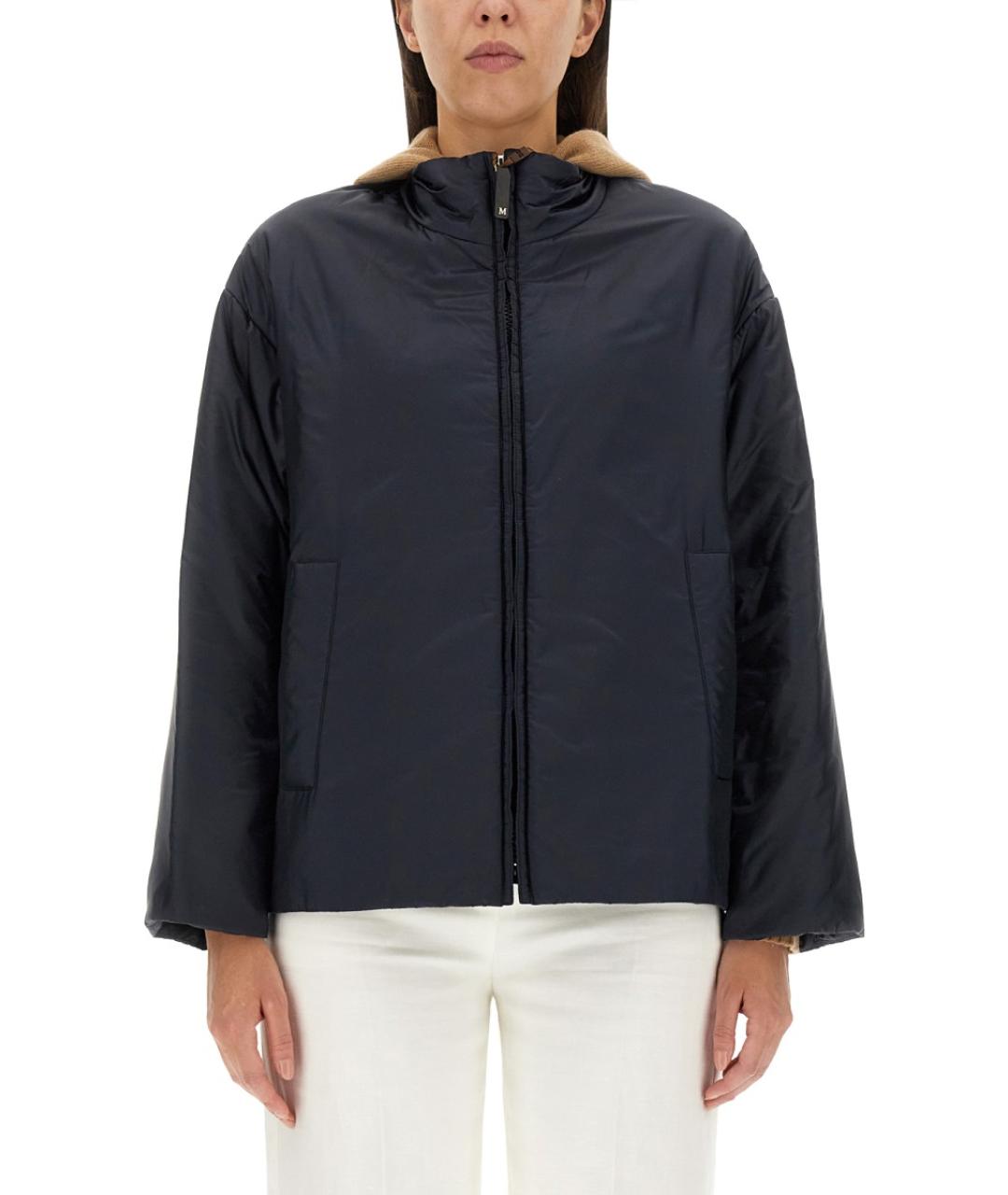 'S MAX MARA Синяя полиэстеровая куртка, фото 2