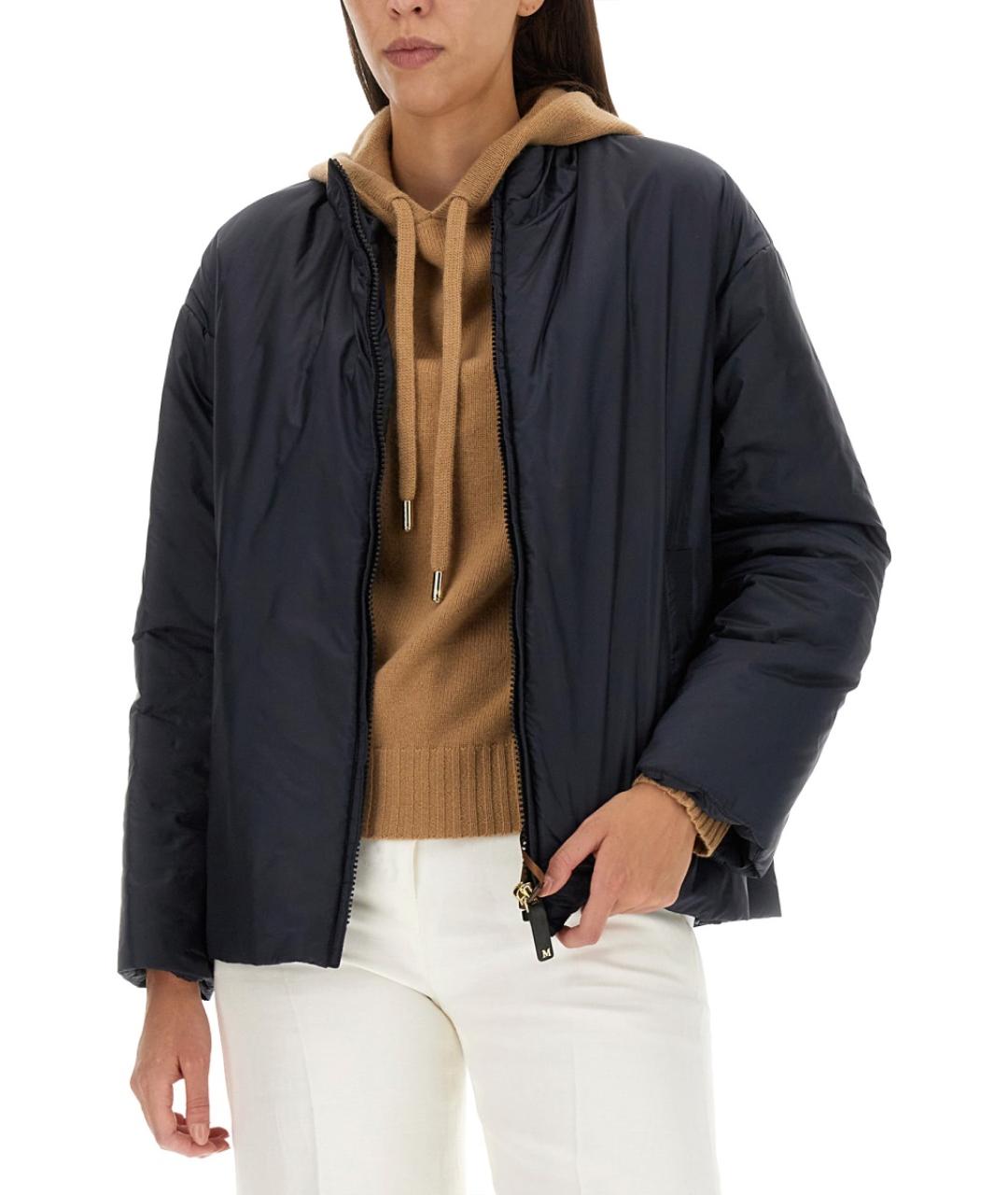 'S MAX MARA Синяя полиэстеровая куртка, фото 3