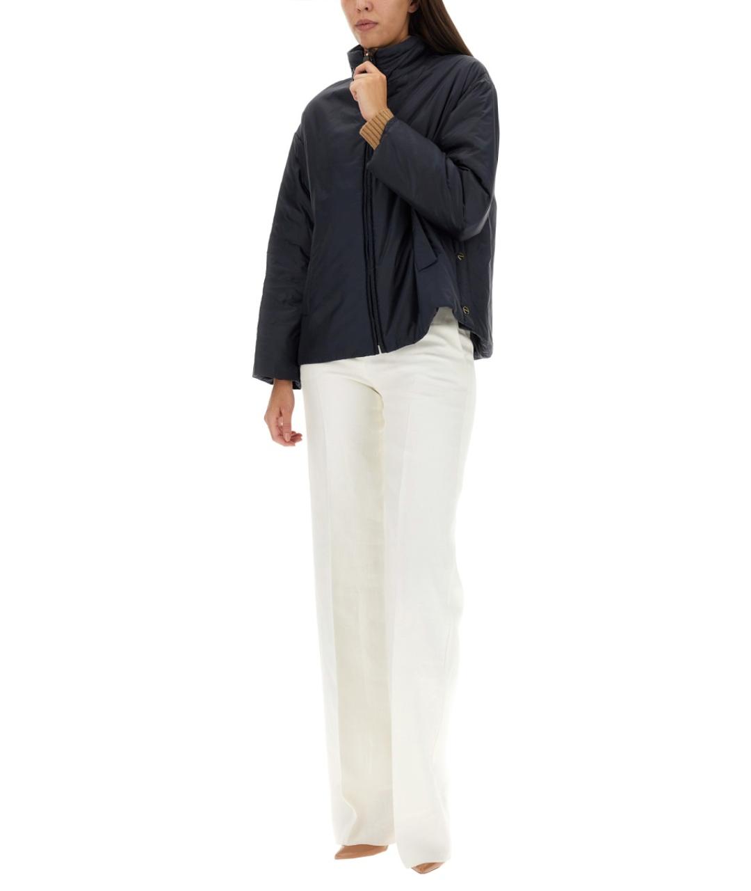 'S MAX MARA Синяя полиэстеровая куртка, фото 5