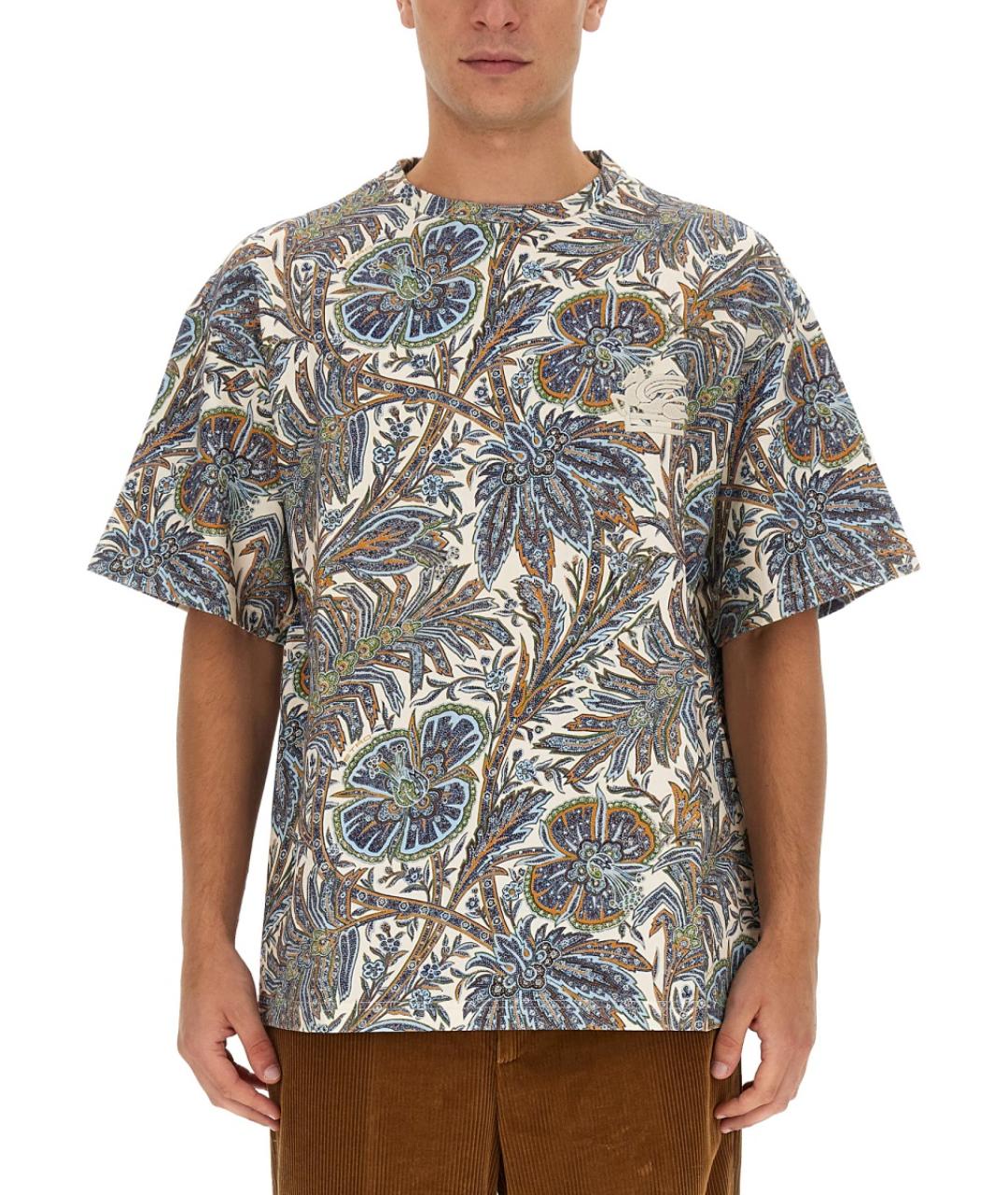 ETRO Мульти хлопковая футболка, фото 2