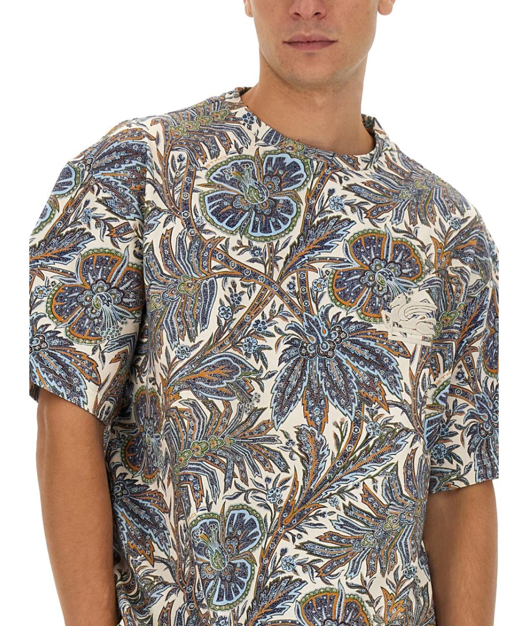ETRO Мульти хлопковая футболка, фото 5