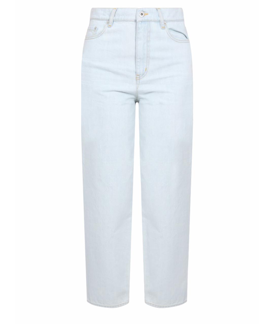 KENZO Голубые хлопковые прямые джинсы, фото 1