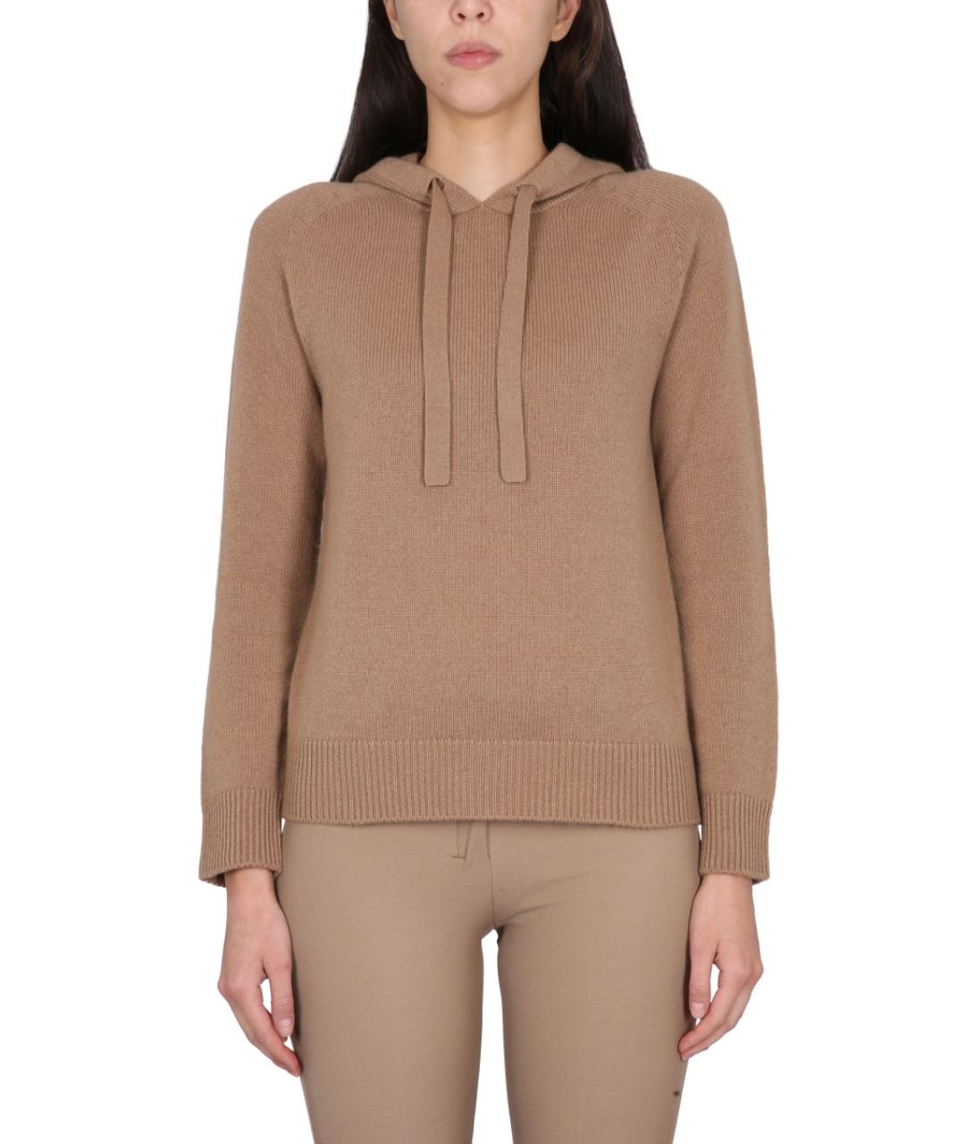 'S MAX MARA Бежевый кашемировый джемпер / свитер, фото 2
