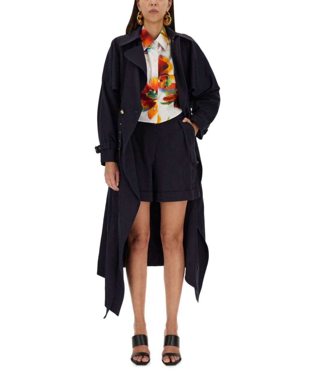 ALEXANDER MCQUEEN Синие шерстяные шорты, фото 3