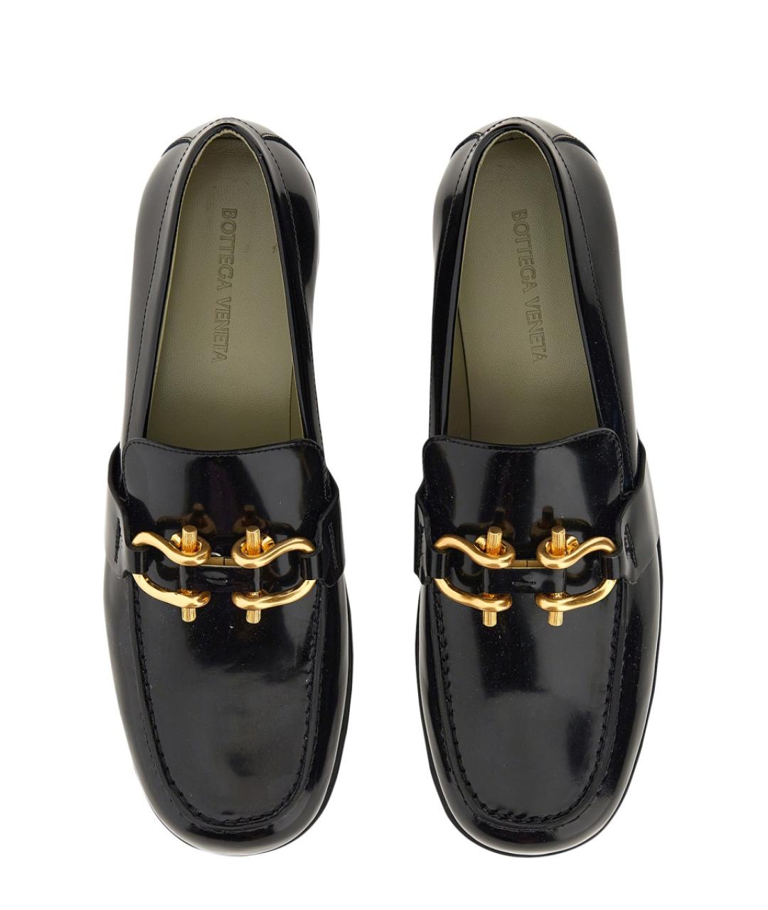 BOTTEGA VENETA Черные кожаные лоферы, фото 2
