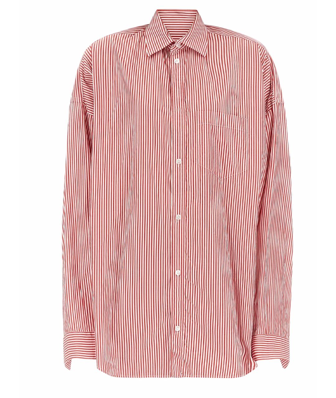 BALENCIAGA Красная хлопковая рубашка, фото 1