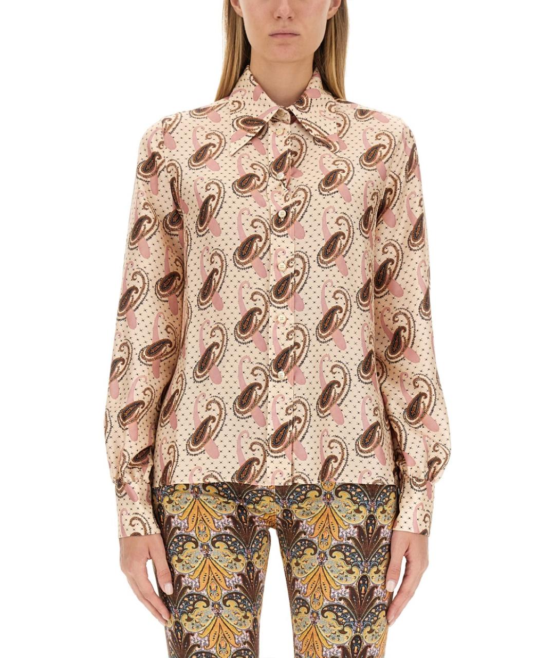 ETRO Мульти шелковая рубашка, фото 2