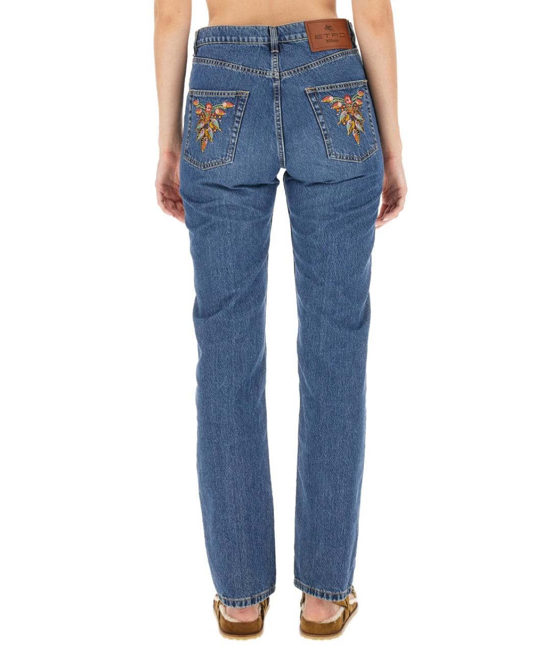 ETRO Синие хлопковые прямые джинсы, фото 3